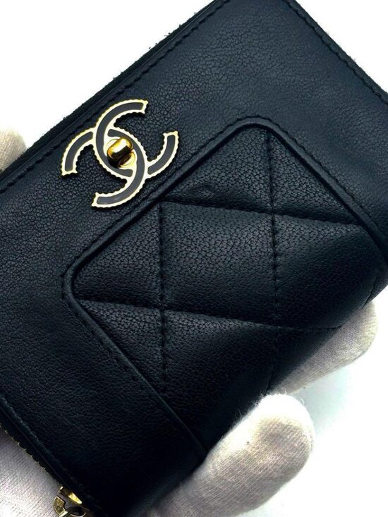 Chanel Wallet Mademoiselle Round Zip Coin Purse - Picture 12 of 12